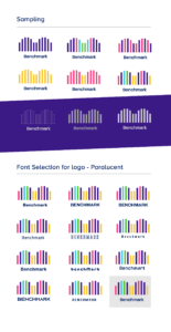 Benchmark branding logo combinations