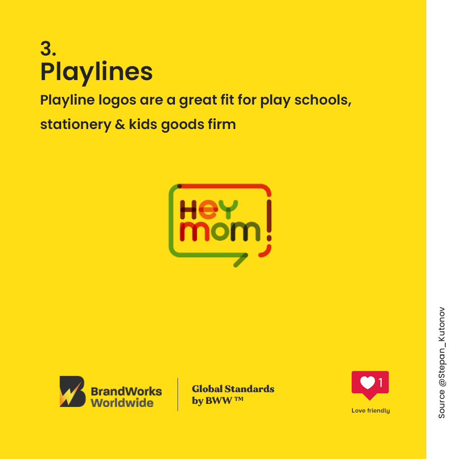 Playline Logos are good for kids goods