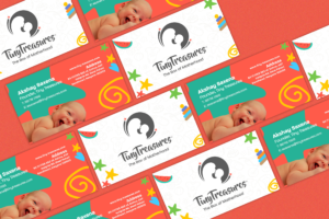 Tiny Treasure Branding project visiting card preview