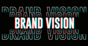Tyography design showing the importance of having vision as a brand Cover