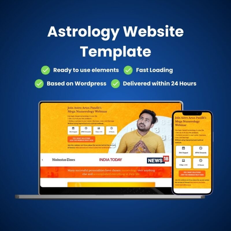 Astrology Website Template Thumbnail